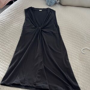 J. Crew Grey Dress with Twist Front